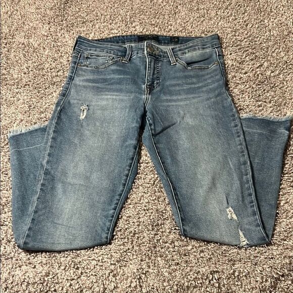 Lucky Brand Women's Blue Distressed Jeans - Picture 1 of 7